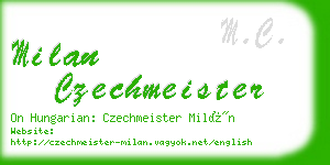 milan czechmeister business card